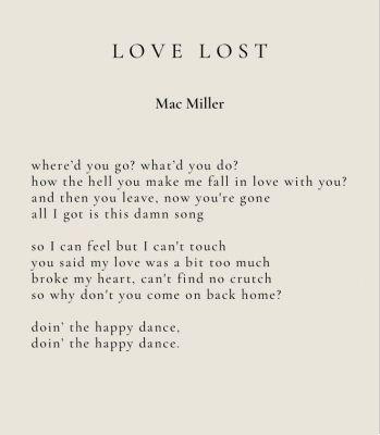 significado de la canción: love lost de mac miller