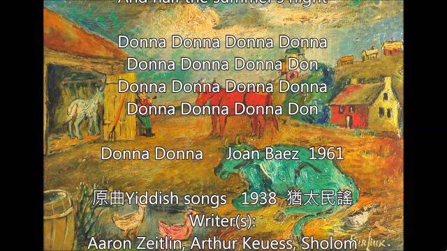 significado de la canción: donna donna de joan baez