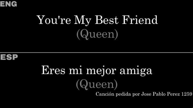 significado de la canción: you re my best friend de queen